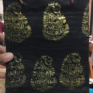 Handmade Black Newspaper Gift Bag
