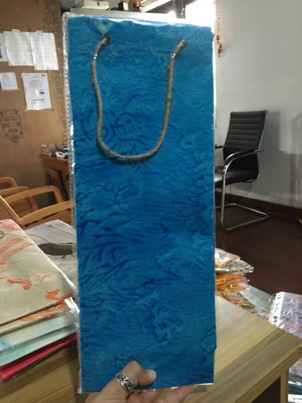 Blue Wine Bag