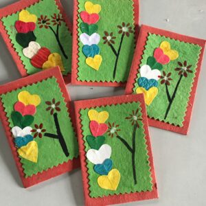 Hearts and Red Flowers