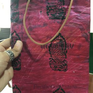 Handmade Red Newspaper Gift Bag