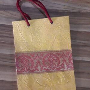 Medium Yellow-Gold with Pink Ribbon