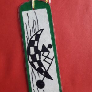 Laminated Bookmark-tribal boatperson