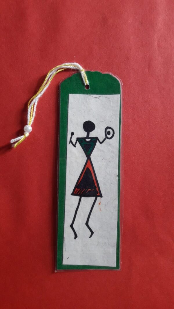 Laminated bookmark-Tribal musician