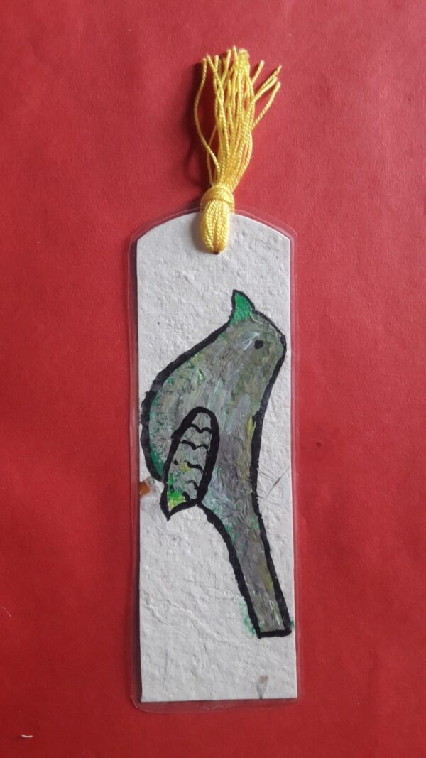 Laminated Bookmark-Grey Bird