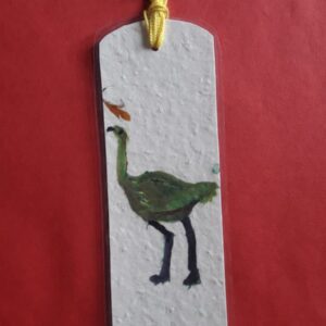 Laminated Bookmark - Emu